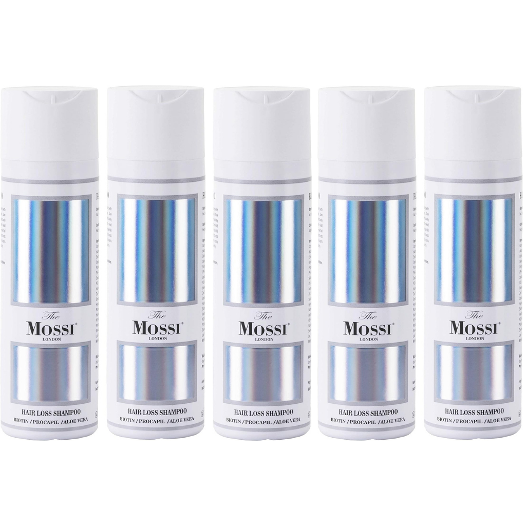 The Mossi London Hair Loss Shampoo 5x200ml