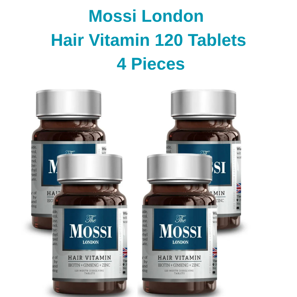 The Mossi London Hair Vitamin 4x120 Tablets